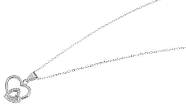 Stříbrný řetízek s přívěskem SRDCE, ryzost 925/1000, galerie